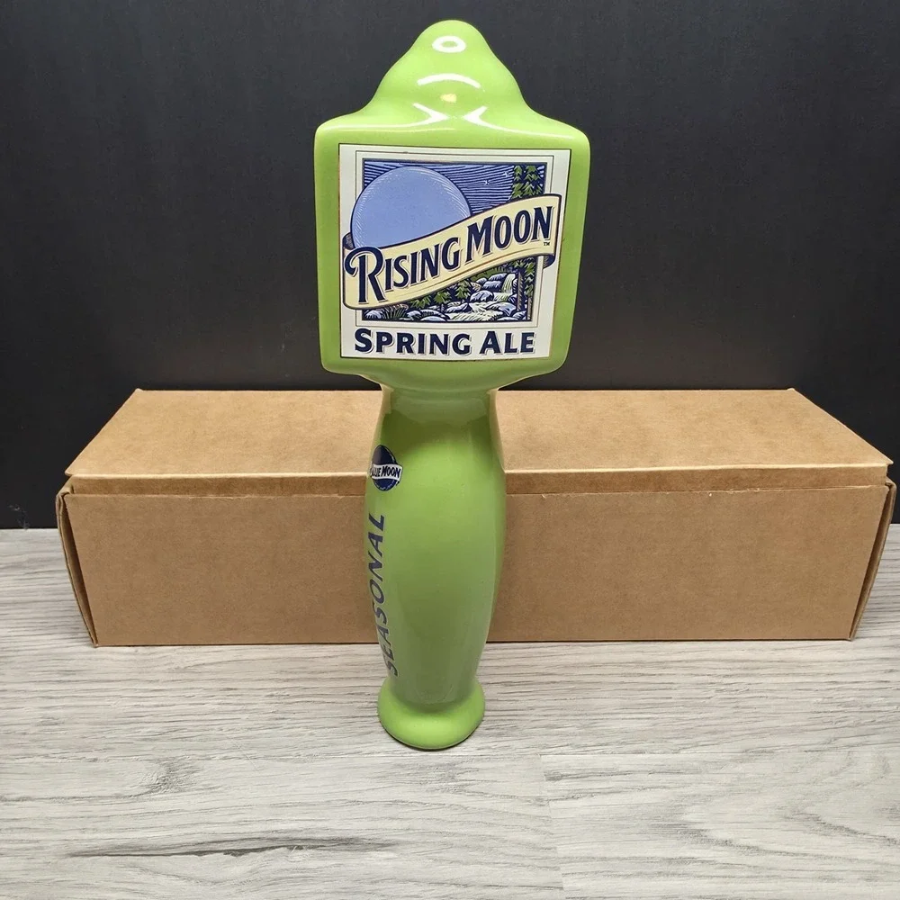 Blue Moon Beer - Rising Moon Spring Ale Tap Handle - Porcelain - 10